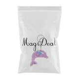Maxbell Dolphin Shaped Oil Leakage Timer Key Chain Kids Toy Gift Party Favors Purple