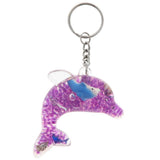 Maxbell Dolphin Shaped Oil Leakage Timer Key Chain Kids Toy Gift Party Favors Purple