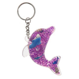 Maxbell Dolphin Shaped Oil Leakage Timer Key Chain Kids Toy Gift Party Favors Purple