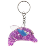 Maxbell Dolphin Shaped Oil Leakage Timer Key Chain Kids Toy Gift Party Favors Purple