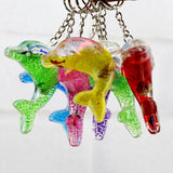 Maxbell Dolphin Shaped Oil Leakage Timer Key Chain Kids Toy Gift Party Favors Purple