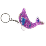Maxbell Dolphin Shaped Oil Leakage Timer Key Chain Kids Toy Gift Party Favors Purple