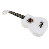 Maxbell 21" Hawaii Ukulele Mini 4 Strings Guitar for Kids Beginners White