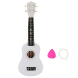 Maxbell 21" Hawaii Ukulele Mini 4 Strings Guitar for Kids Beginners White