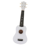 Maxbell 21" Hawaii Ukulele Mini 4 Strings Guitar for Kids Beginners White