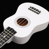 Maxbell 21" Hawaii Ukulele Mini 4 Strings Guitar for Kids Beginners White
