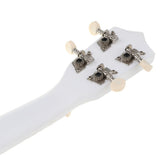 Maxbell 21" Hawaii Ukulele Mini 4 Strings Guitar for Kids Beginners White