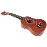 Maxbell 21" Hawaii Ukulele Mini 4 Strings Guitar for Kids Beginners Brown