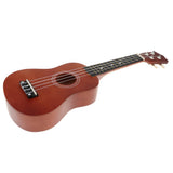 Maxbell 21" Hawaii Ukulele Mini 4 Strings Guitar for Kids Beginners Brown