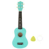 Maxbell 21" Hawaii Ukulele Mini 4 Strings Guitar for Kids Beginners Turquoise