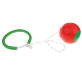 Maxbell Kids Fitness Ankle Skip Ball Hop the Rope Swinging Toy Outdoor Sports Red