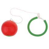 Maxbell Kids Fitness Ankle Skip Ball Hop the Rope Swinging Toy Outdoor Sports Red