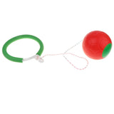 Maxbell Kids Fitness Ankle Skip Ball Hop the Rope Swinging Toy Outdoor Sports Red