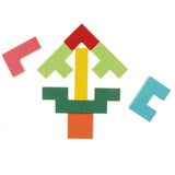 Maxbell Wooden Brain Teaser Tetris Puzzle Blocks Kids Educational Toy - Tetris