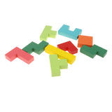 Maxbell Wooden Brain Teaser Tetris Puzzle Blocks Kids Educational Toy - Tetris