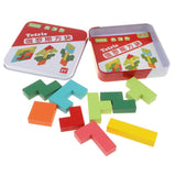 Maxbell Wooden Brain Teaser Tetris Puzzle Blocks Kids Educational Toy - Tetris