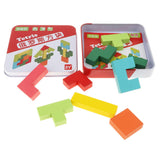 Maxbell Wooden Brain Teaser Tetris Puzzle Blocks Kids Educational Toy - Tetris