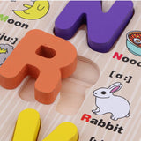Maxbell Wooden ABC Letters Baby Toddler Preschool Kid Educational Toy Alphabet