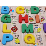 Maxbell Wooden ABC Letters Baby Toddler Preschool Kid Educational Toy Alphabet