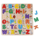 Maxbell Wooden ABC Letters Baby Toddler Preschool Kid Educational Toy Alphabet