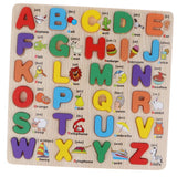 Maxbell Wooden ABC Letters Baby Toddler Preschool Kid Educational Toy Alphabet