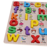 Maxbell Wooden abc Letters Baby Toddler Preschool Kid Educational Toy