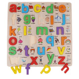 Maxbell Wooden abc Letters Baby Toddler Preschool Kid Educational Toy