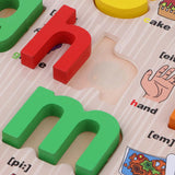 Maxbell Wooden abc Letters Baby Toddler Preschool Kid Educational Toy