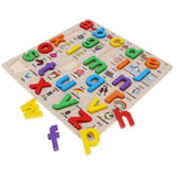 Maxbell Wooden abc Letters Baby Toddler Preschool Kid Educational Toy