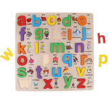Maxbell Wooden abc Letters Baby Toddler Preschool Kid Educational Toy