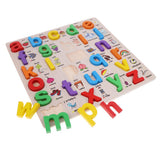 Maxbell Wooden abc Letters Baby Toddler Preschool Kid Educational Toy