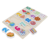 Maxbell Wooden Number Puzzle Baby Toddler Preschool Kid Educational Toy Numbers