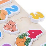 Maxbell Wooden Number Puzzle Baby Toddler Preschool Kid Educational Toy Numbers