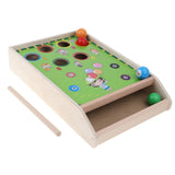 Maxbell Mini Tabletop Billiard Game Set Preschool Wooden Desk Toy for Kids Children