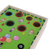 Maxbell Mini Tabletop Billiard Game Set Preschool Wooden Desk Toy for Kids Children