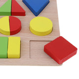 Maxbell Montessori Wooden Geometry Puzzle Kids Early Educational Toy Set Triangle