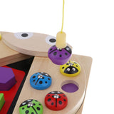 Maxbell Wooden Magnet Ladybug Fishing Geometry Blocks Kids Color Shape Cognition Toy