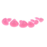 Maxbell 100pcs Plastic Safety Doll Nose for DIY Teddy Bear Doll Toy w/ Washers Pink