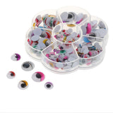 Maxbell 230pcs Colorful Plastic Wiggle Googly Eyes for Dolls DIY  Self-adhesive