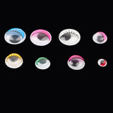 Maxbell 230pcs Colorful Plastic Wiggle Googly Eyes for Dolls DIY  Self-adhesive