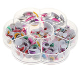 Maxbell 230pcs Colorful Plastic Wiggle Googly Eyes for Dolls DIY  Self-adhesive
