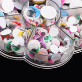 Maxbell 230pcs Colorful Plastic Wiggle Googly Eyes for Dolls DIY  Self-adhesive