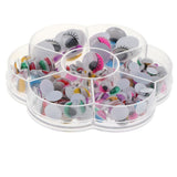 Maxbell 230pcs Colorful Plastic Wiggle Googly Eyes for Dolls DIY  Self-adhesive