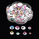 Maxbell 230pcs Colorful Plastic Wiggle Googly Eyes for Dolls DIY  Self-adhesive
