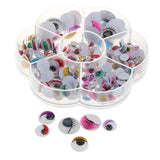 Maxbell 230pcs Colorful Plastic Wiggle Googly Eyes for Dolls DIY  Self-adhesive