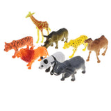 Maxbell 8 Pieces Plastic Zoo Animal Model Kids Educational Toy Party Bag Fillers