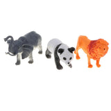 Maxbell 8 Pieces Plastic Zoo Animal Model Kids Educational Toy Party Bag Fillers