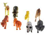Maxbell 8 Pieces Plastic Zoo Animal Model Kids Educational Toy Party Bag Fillers