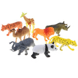 Maxbell 8 Pieces Plastic Zoo Animal Model Kids Educational Toy Party Bag Fillers