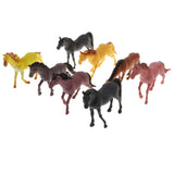Maxbell 8 Pieces Realistic Plastic Zoo Animals Horse Model Kids Toy Party Favors